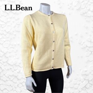 NEW L.L. Bean Women’s Button Front Cardigan Sweater Size L
